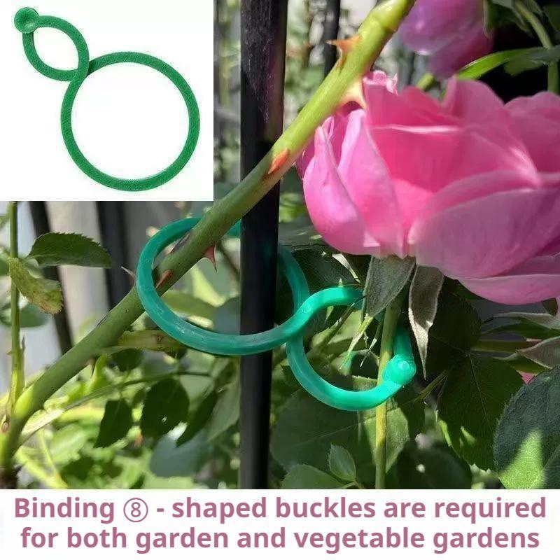 Vine Climbing Plastic - 100 Stück Pflanzenstützklammern, robuste Gartenklammern für