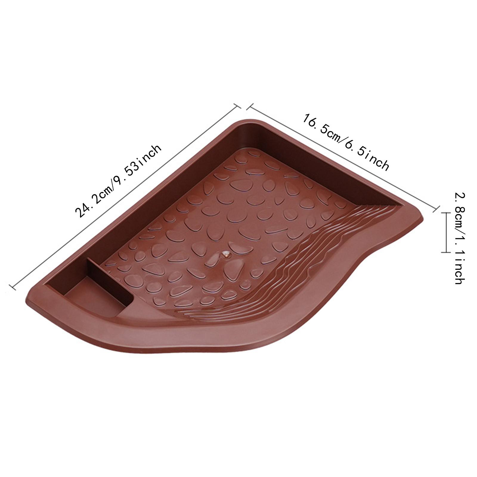 Water Dish Reptile - Reptilien-Wasserschale mit Rampe, Landschafts-Aquarium-Habitat-Zubehör, Reptilien-Badebecken, Futternapf