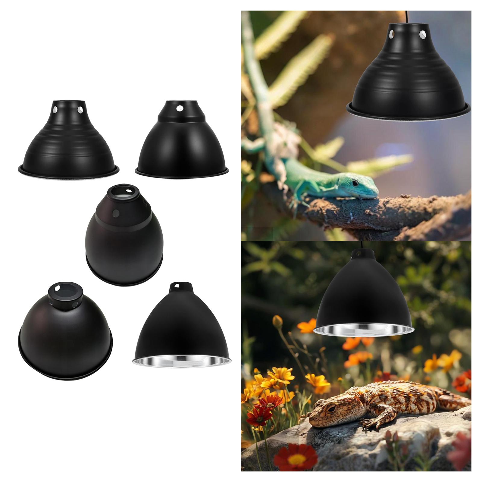 Ceramic Heat Emitter - Reptilien-Kuppellampenabdeckung, Aluminium, einfache Installation, Lichtschirm für