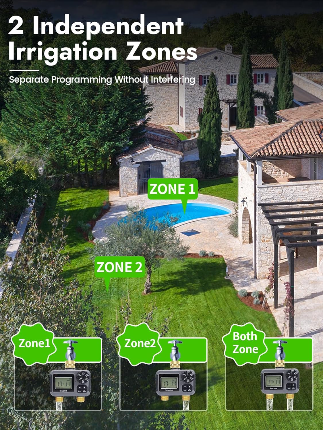 Dual Outlets Smart Irrigation  – Timer Dual Outlet Bewertung und Preis